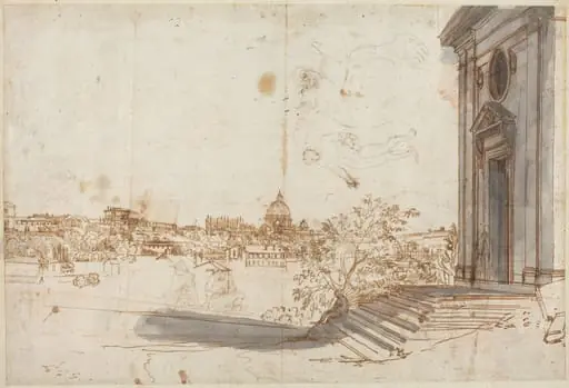 A View of Rome from Santa Maria del Priorato, by Gaspar van Wittel