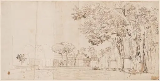 The Gardens of the Villa Medici, by Gaspar van Wittel