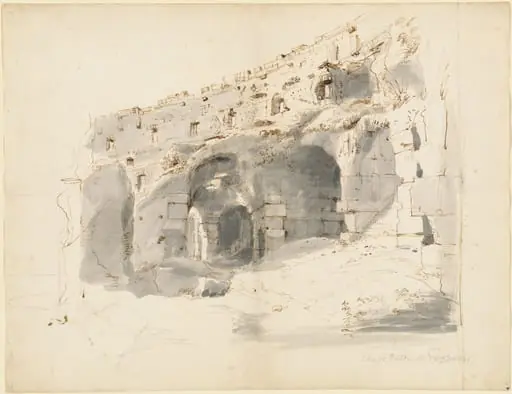 The Ruins of an Ancient Amphitheater, by Gaspar van Wittel