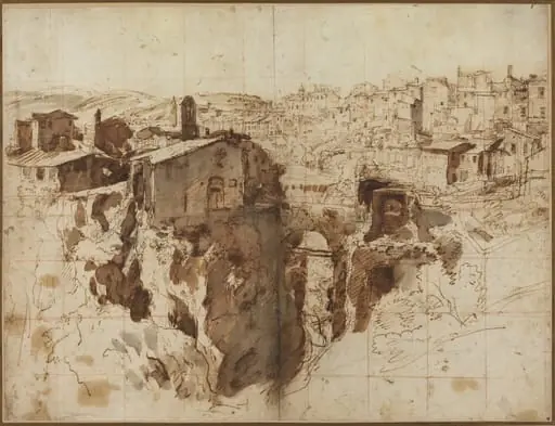The Waterfall and Town of Tivoli, by Gaspar van Wittel