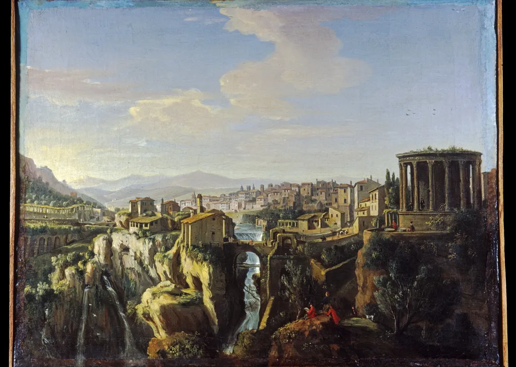 View of Tivoli, by Gaspar van Wittel, oil, 1700
