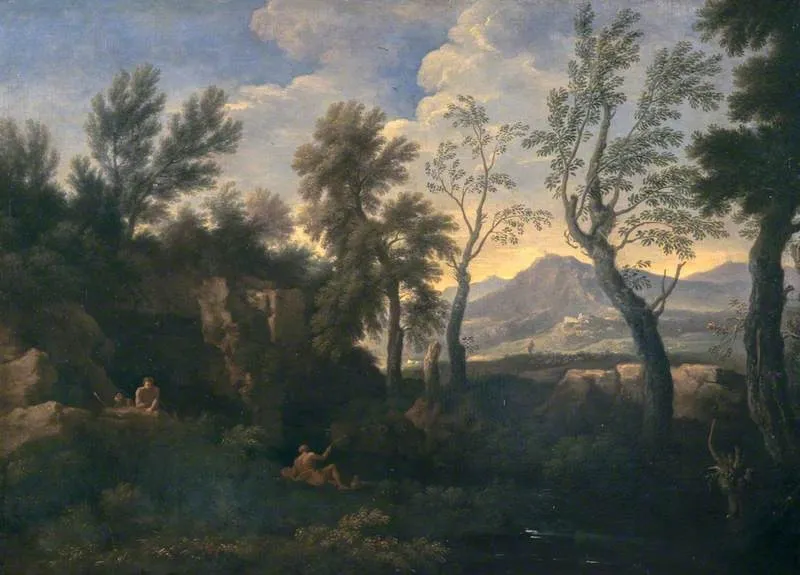 Landscape, by Gaspard Dughet, oil