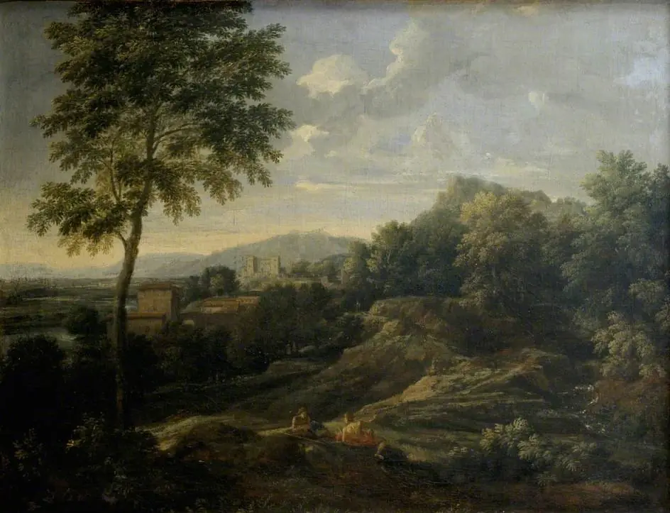 Landscape in the Roman Campagna, by Gaspard Dughet