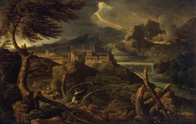 Landscape with Lightning