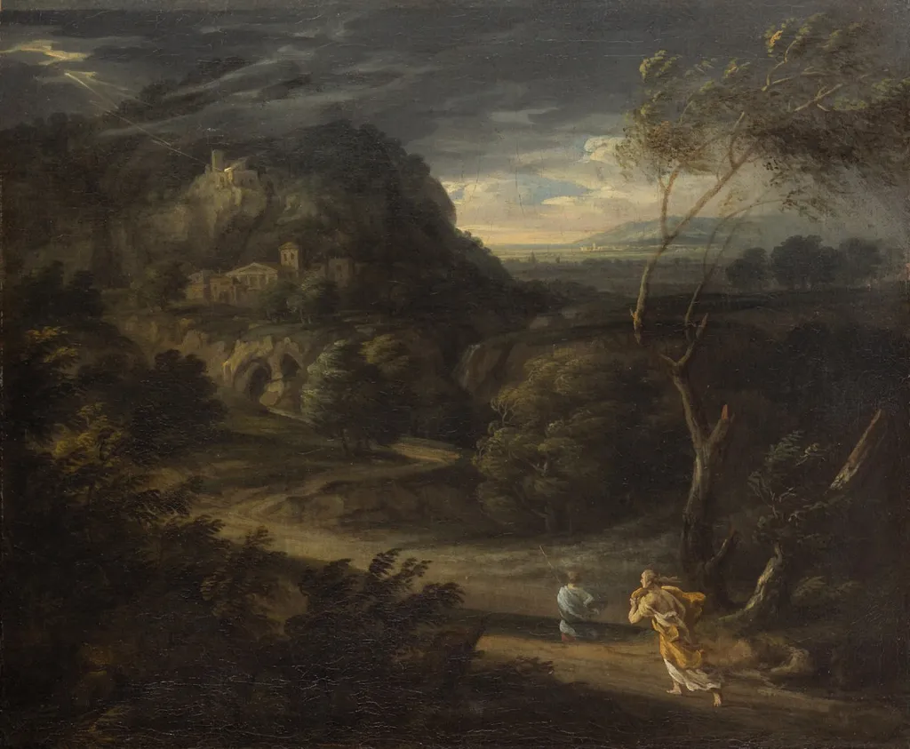 Landschaft mit Wettersturm, by Gaspard Dughet, unspecified, 1650
