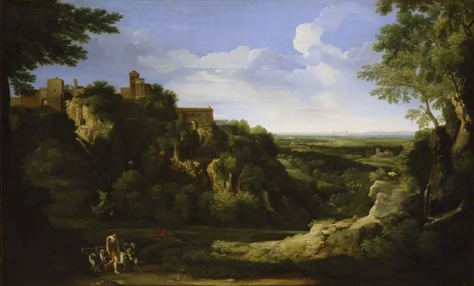 View of Tivoli with Rome in the distance, by Gaspard Dughet