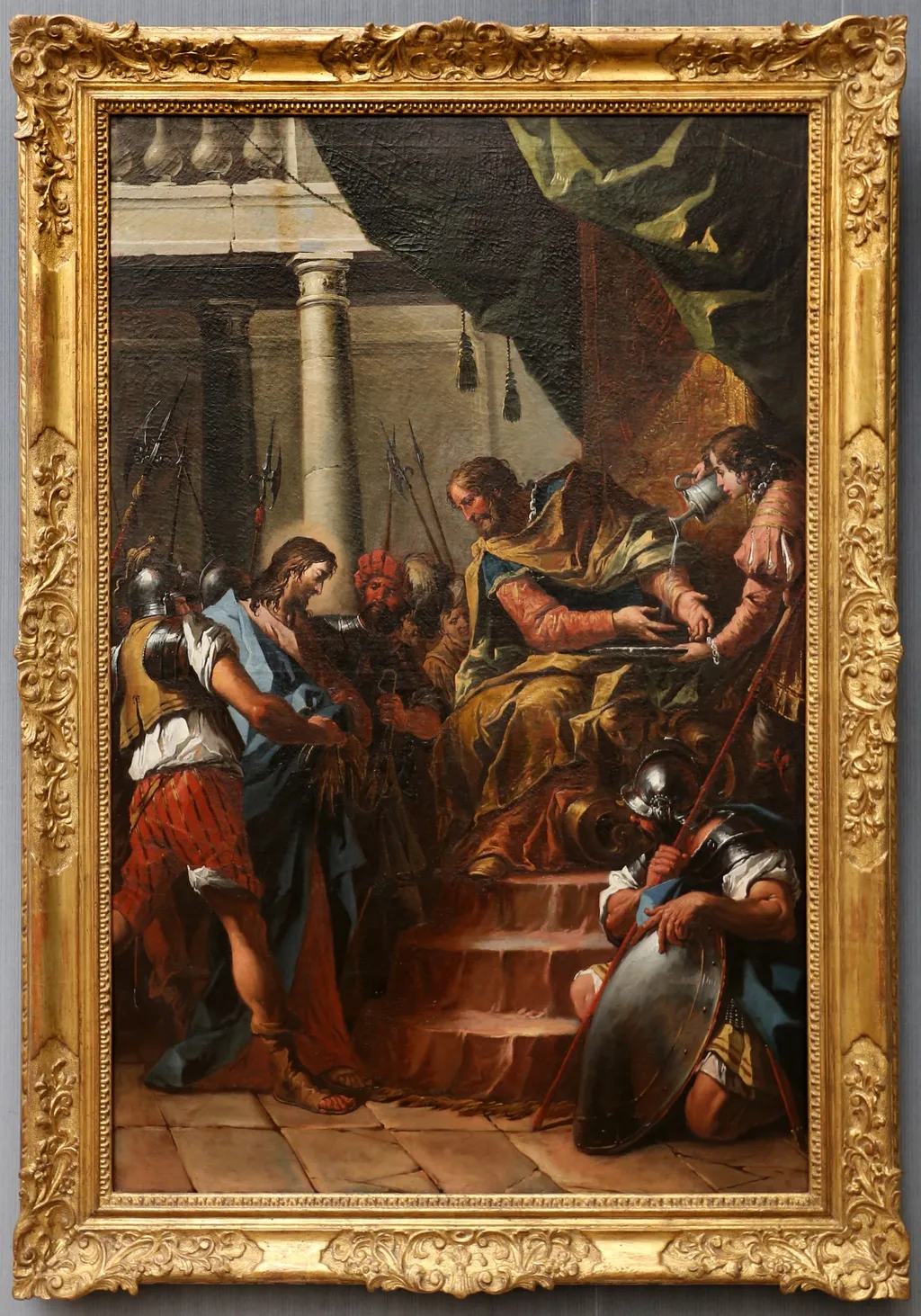 Christus vor Pilatus, by Gaspare Diziani, paint, 1757