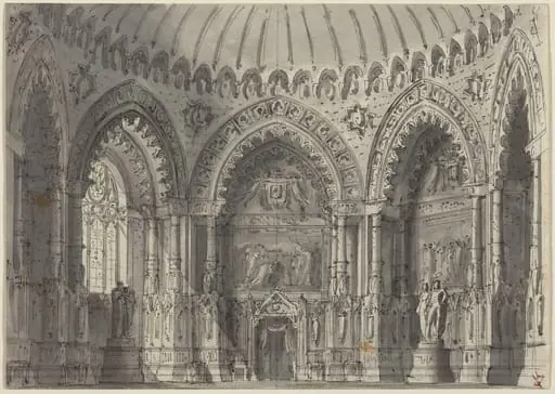 Rotunda in Gothic Style, by Gasparo Galliari