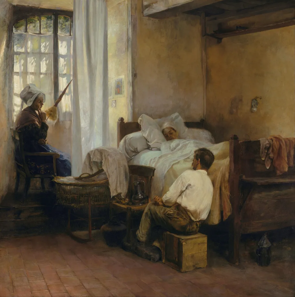 The first born, by Gaston La Touche, oil, 1892