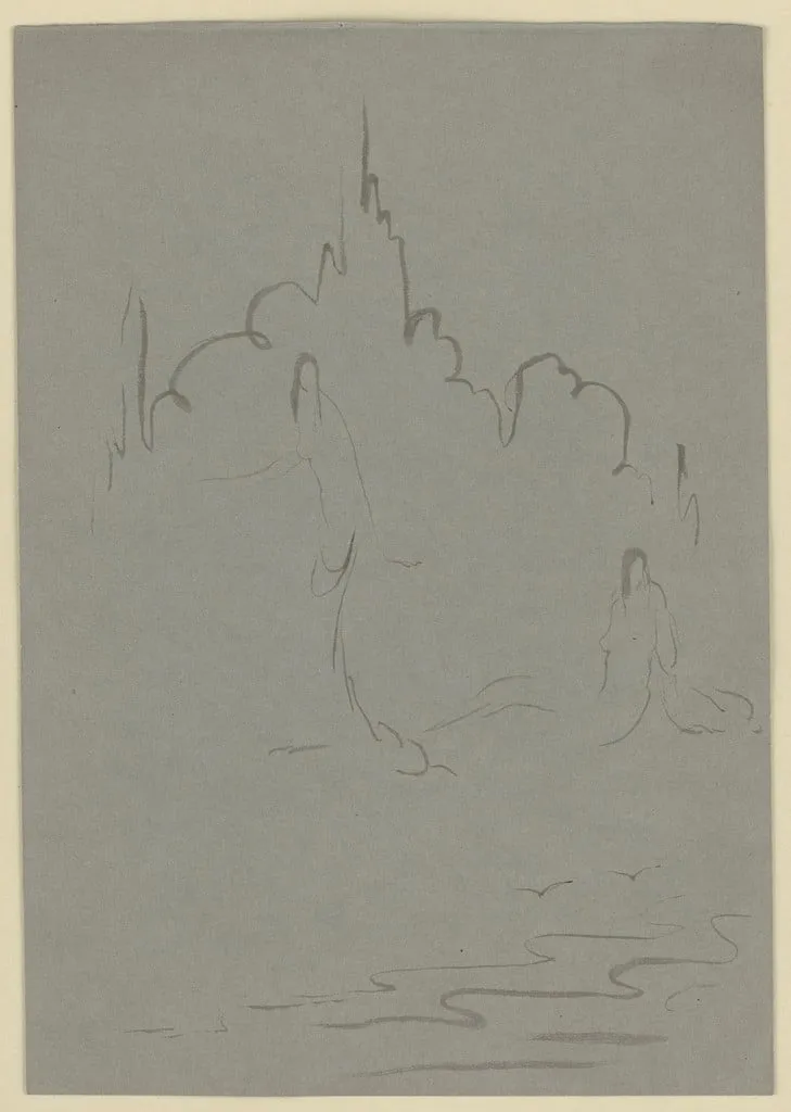 Untitled, by Gaston Lachaise, ink, 1908
