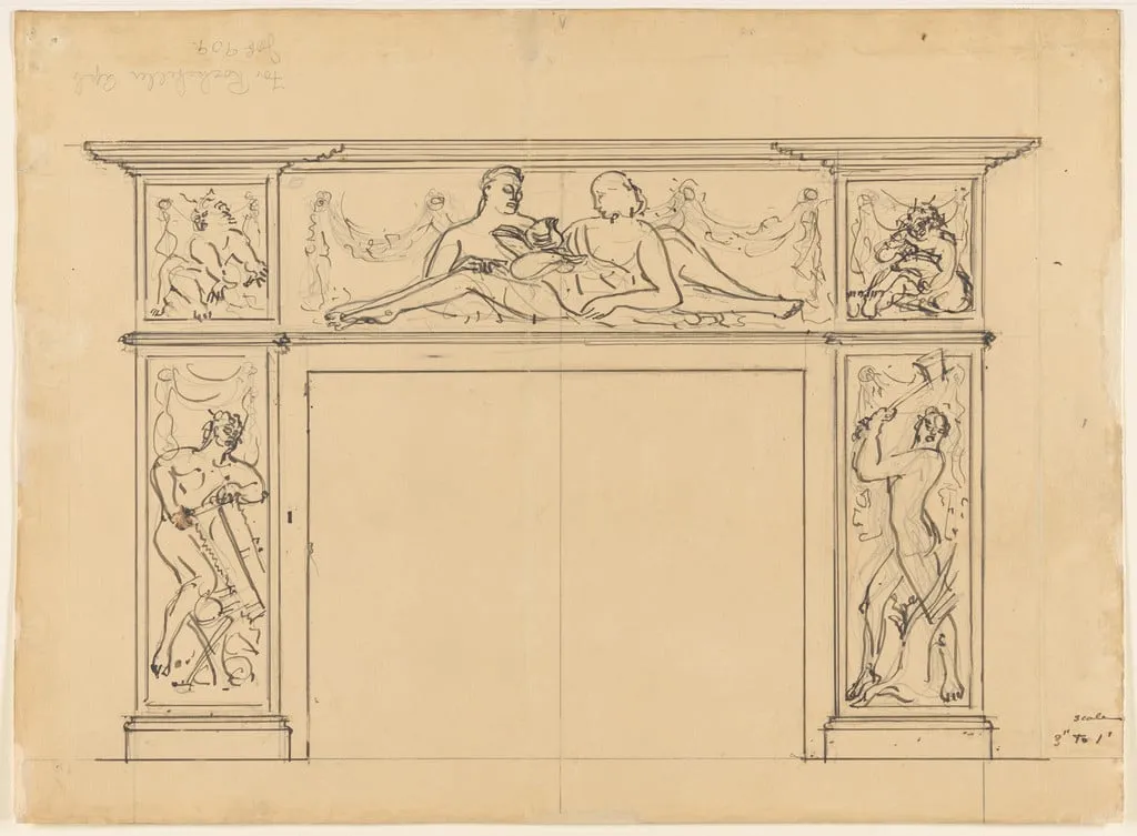 Untitled, by Gaston Lachaise, graphite, 1934