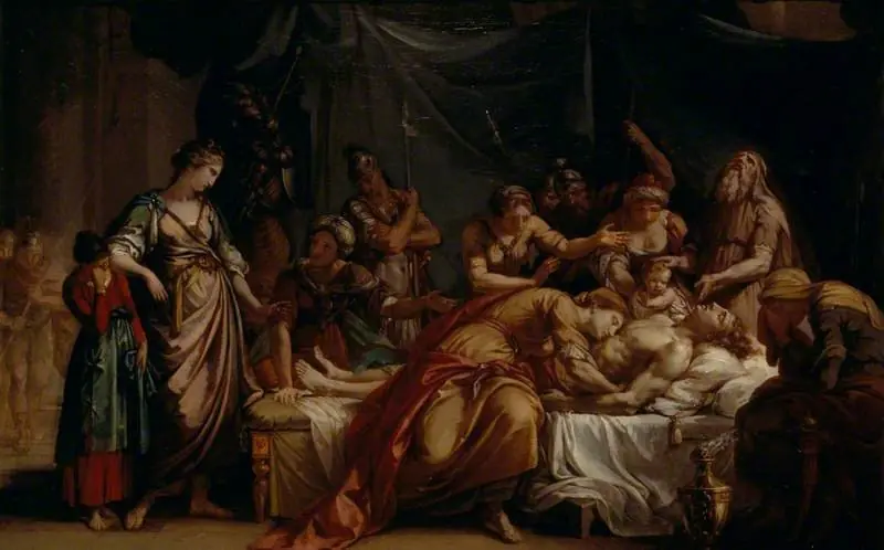 Andromache Bewailing the Death of Hector, by Gavin Hamilton