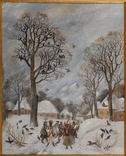 Iarnă în Bucovina, by Gavrilean Dimitrie