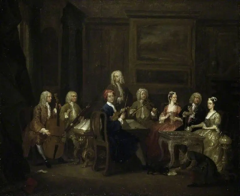 A Musical Party, The Mathias family, by Gawen Hamilton