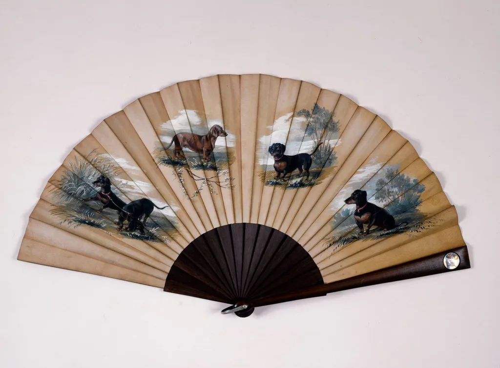 Eventail plié, by Gebr. Rodeck Wien, unspecified, 1882