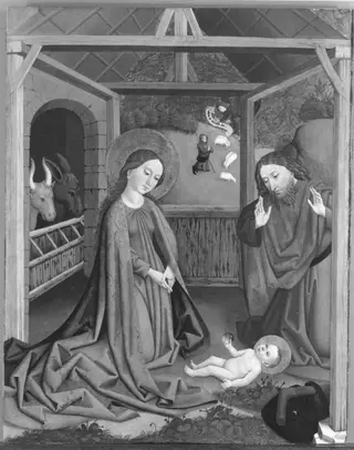 Geburt Christi (Abgespaltene Außenseite: Inv.-Nr. 10748)