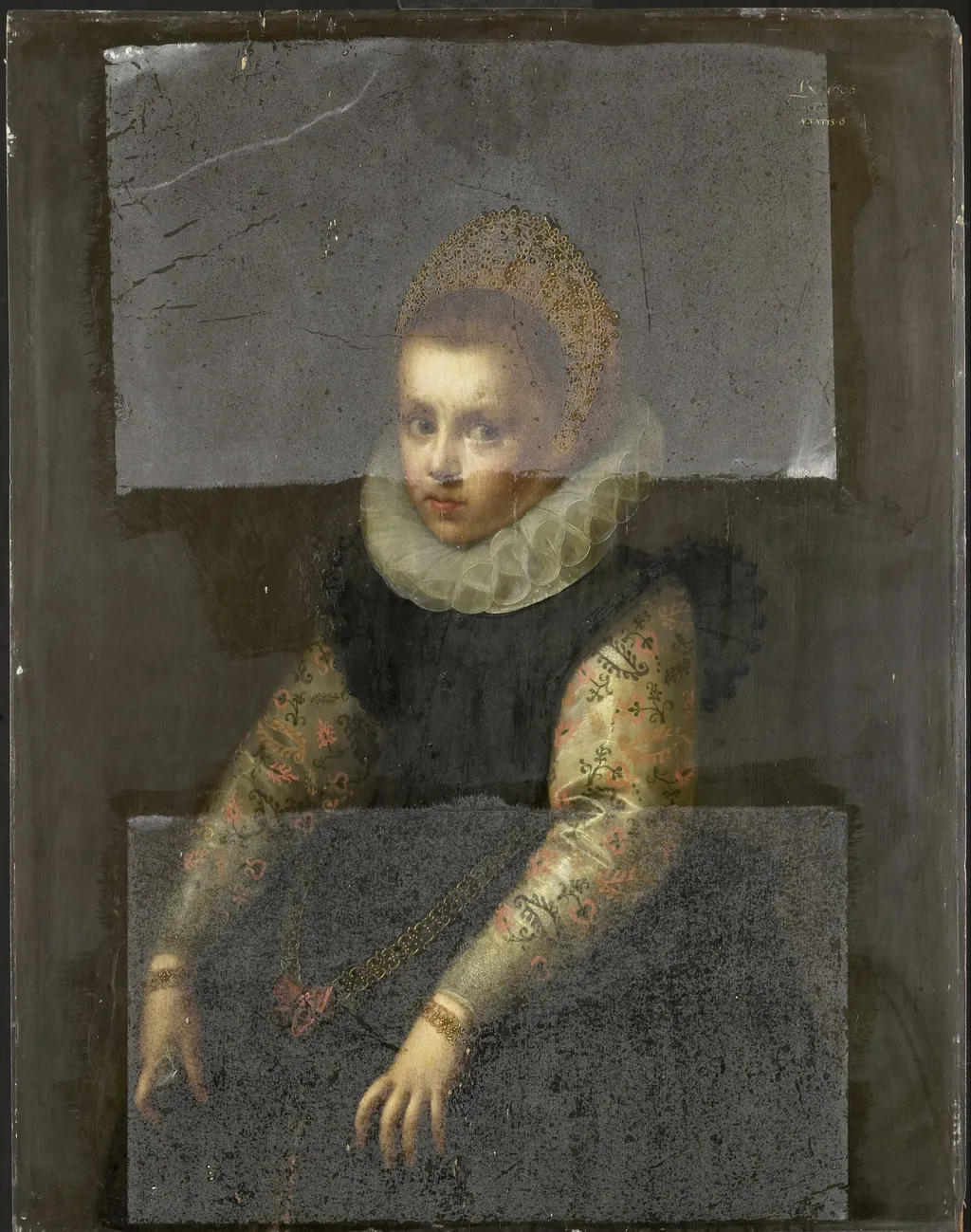 A Sister (b. 1600) of Catharina Fourmenois, by Geldorp Gortzius, unspecified, 1606