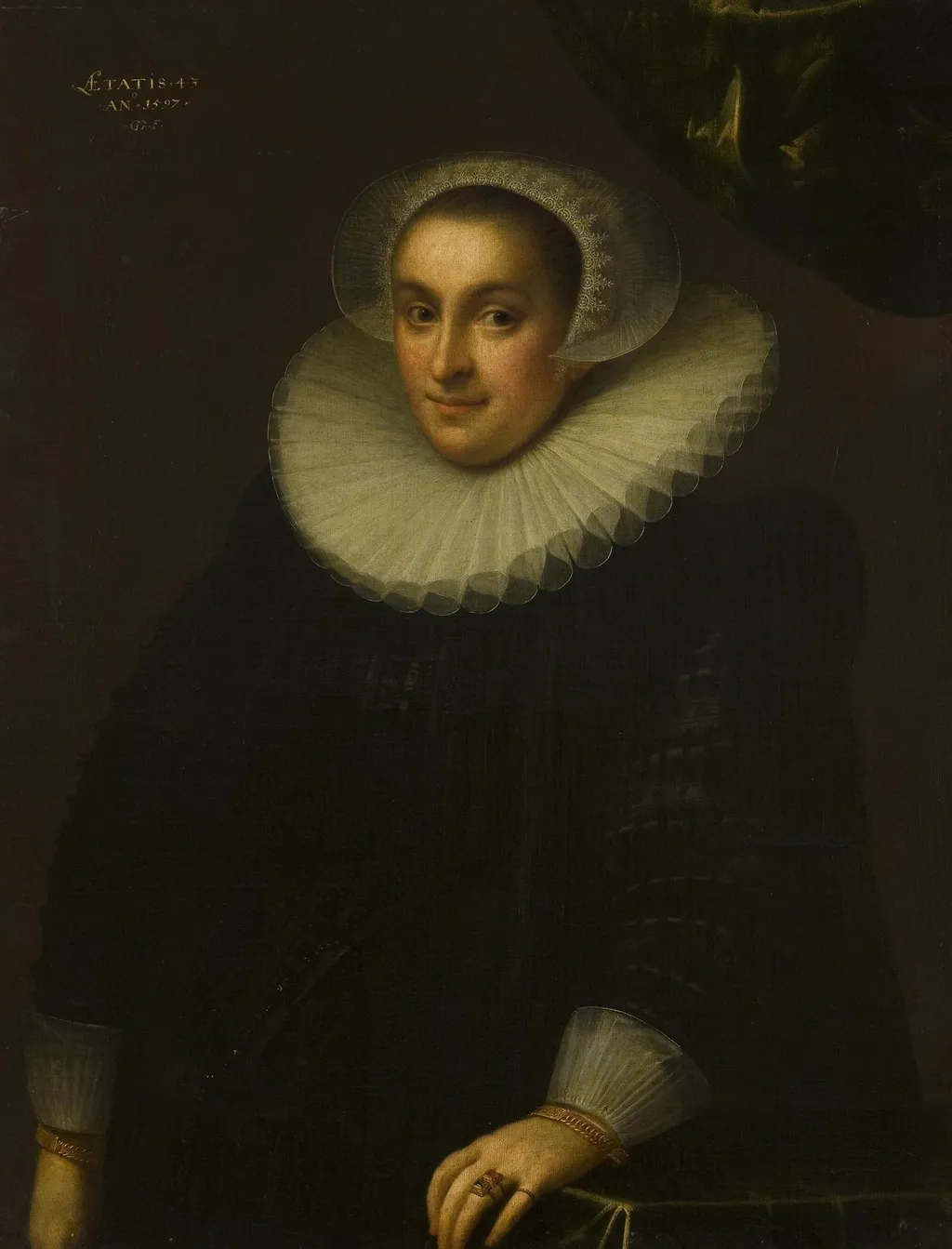 Portrait of Cornelia Bot, wife of Gottfried Houtappel, by Geldorp Gortzius, oil, 1599