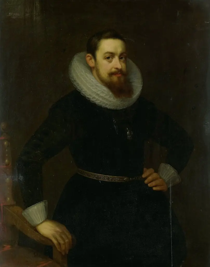 Portrait of Jeremias Boudinois, by Geldorp Gortzius