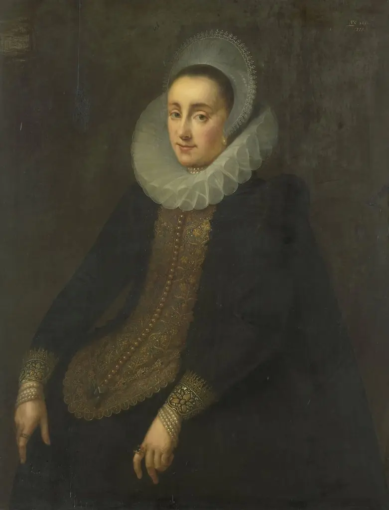 Portrait of Lucretia del Prado, Wife of Jeremias Boudinois, by Geldorp Gortzius