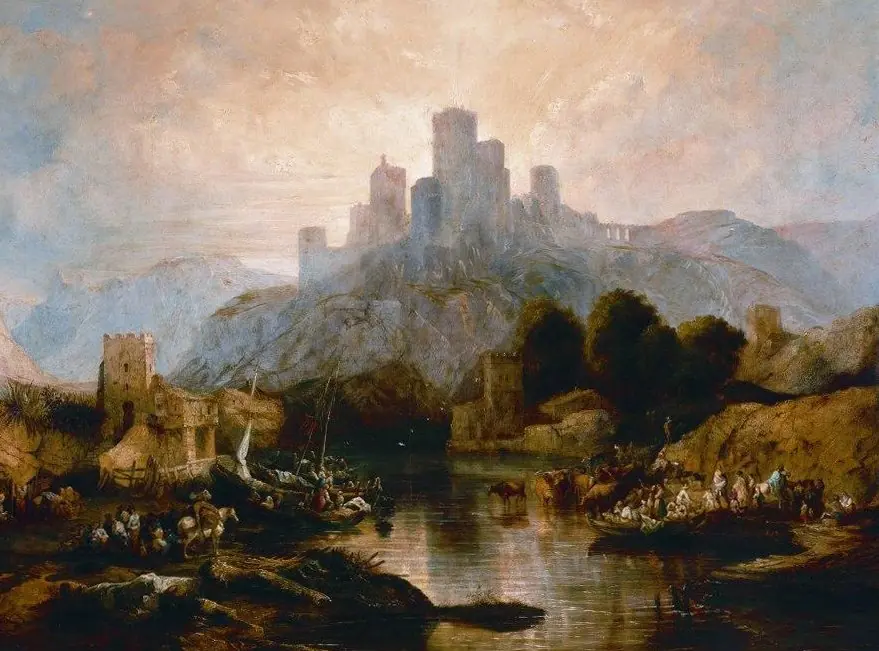 Castillo de Alcalá de Guadaira, by Genaro Pérez Villaamil
