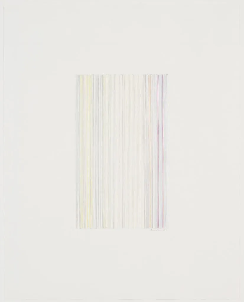 Untitled, by Gene Davis, charcoal, 1971
