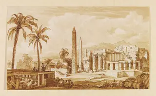 General View of the Ruins of the Palace of Sesostris or Osymandias