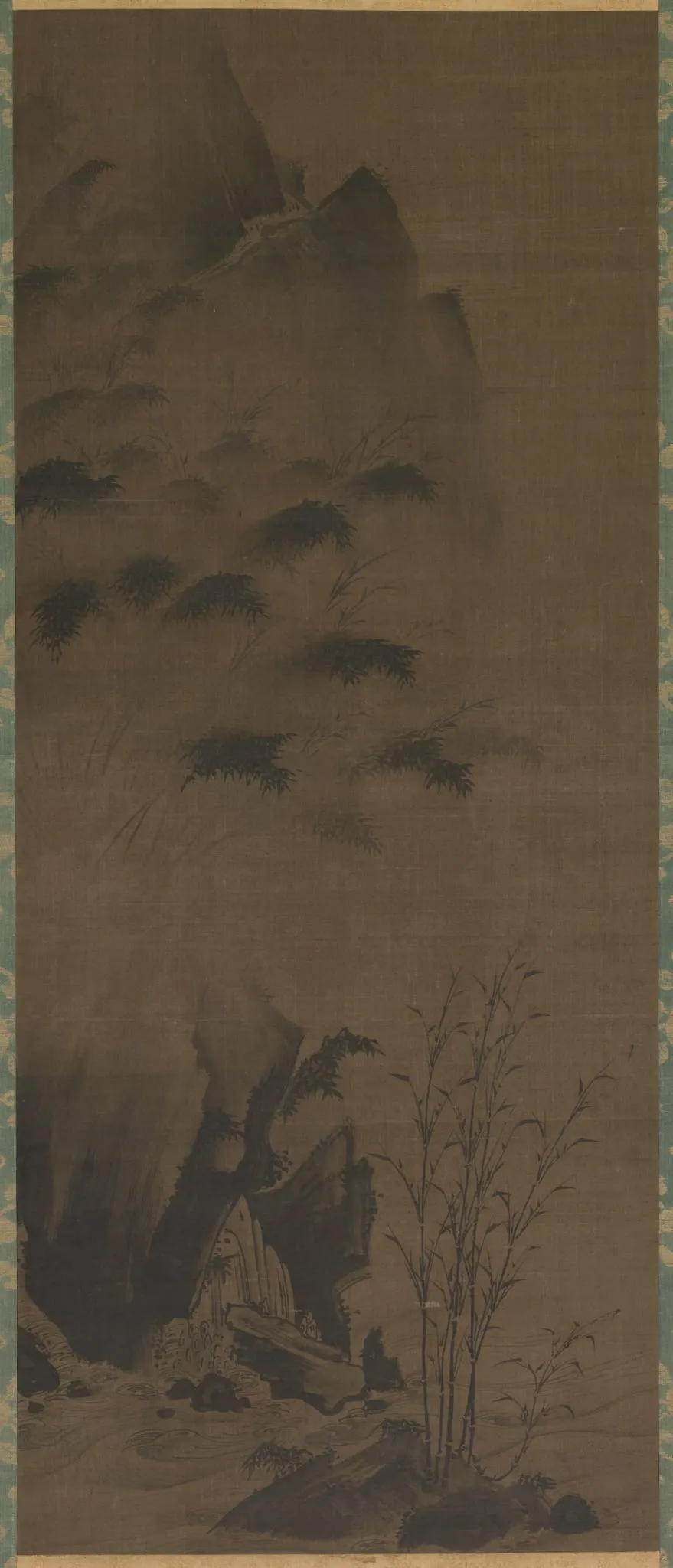 Bamboo in Rain, by Genga, unspecified, 1504