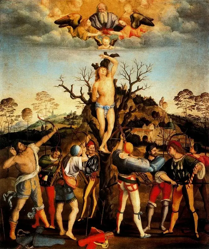 Martyrdom of Saint Sebastian, by Genga
