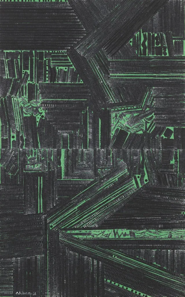 Untitled, by Genichiro Inokuma, oil, 1966