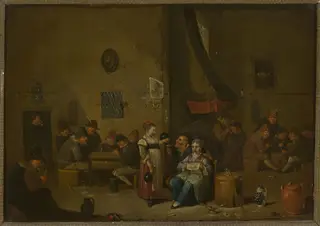 Genre scene in a tavern