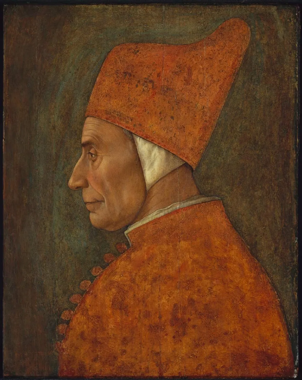 Portrait of a Doge, probably Pasquale Malipiero, by Gentile Bellini, tempera, 1460