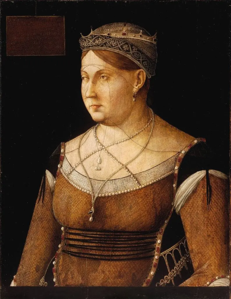 Portrait of Queen Caterina Cornaro, by Gentile Bellini
