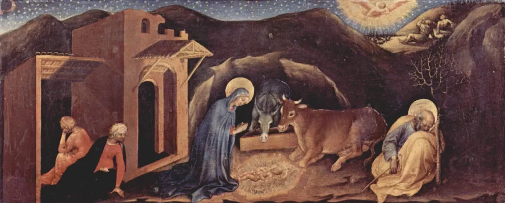 Adoration of the Three Kings - Birth of Christ, by Gentile da Fabriano, tempera, 1423