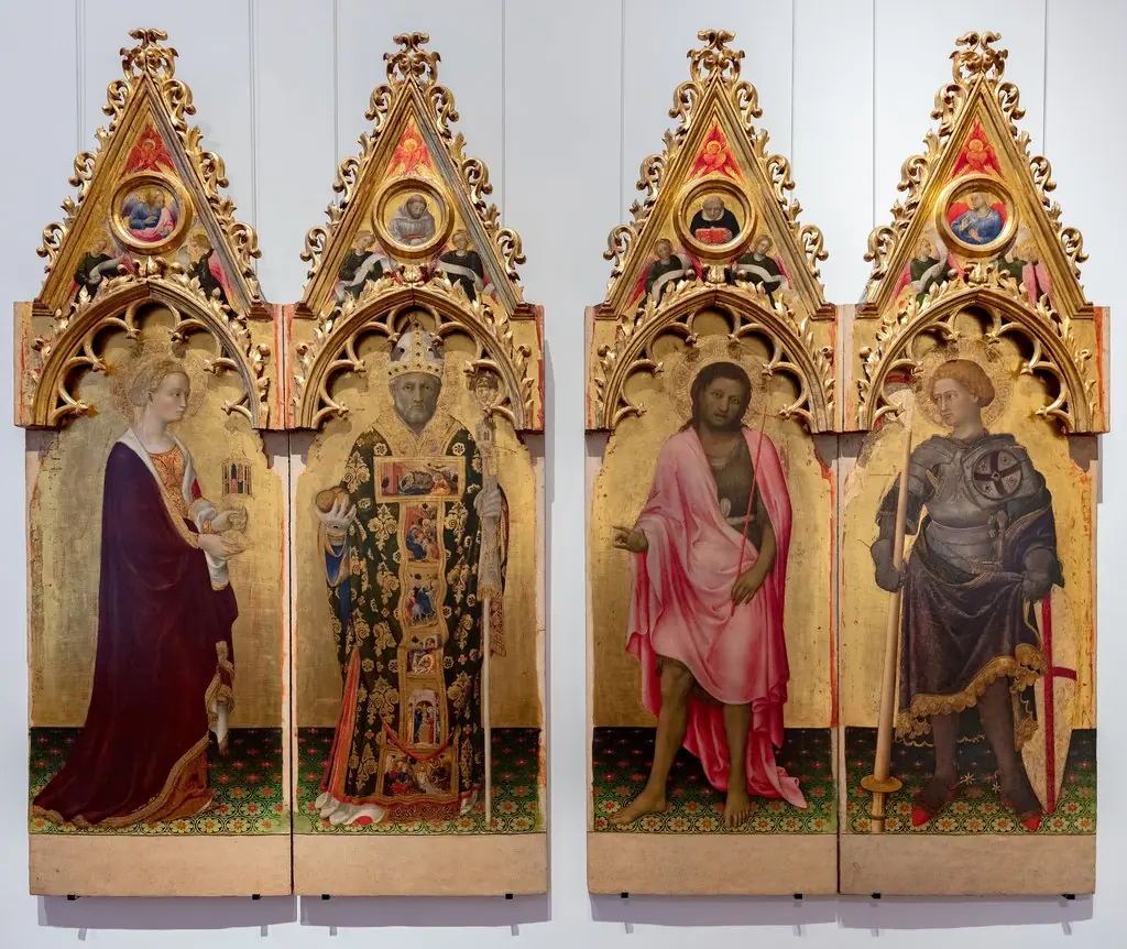 Quaratesi Polyptychon - Seitenflügel, by Gentile da Fabriano