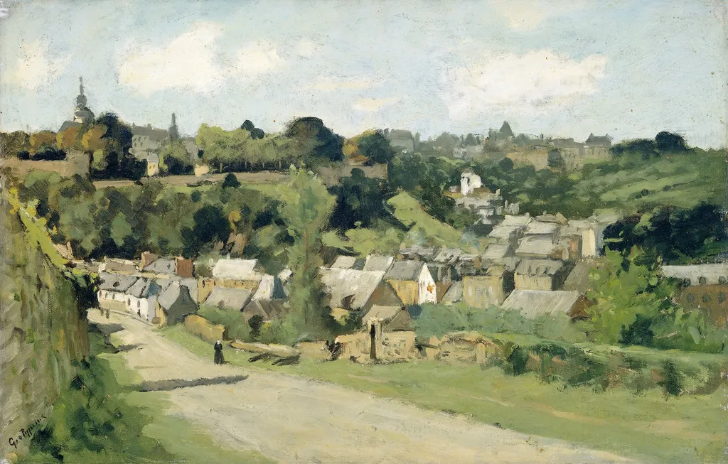View of Dinant, by Geo Poggenbeek, unspecified, 1898