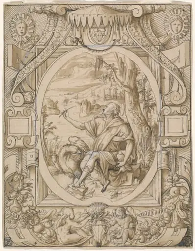 Saint John on Patmos, by Geoffroy Dumonstier