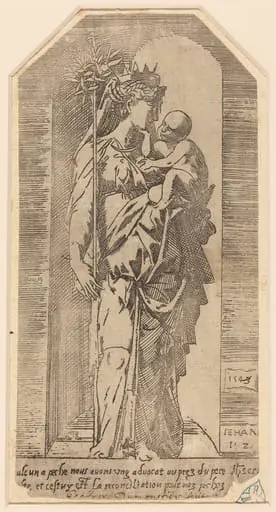 The Crowned Virgin in a Niche, by Geoffroy Dumonstier