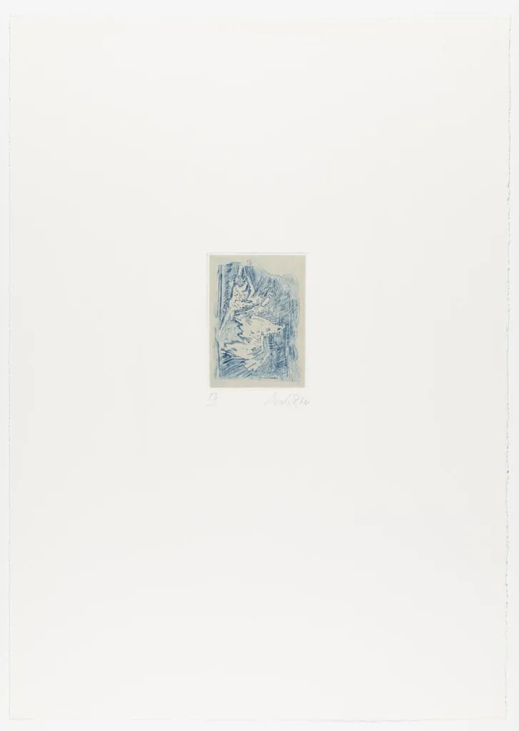 Untitled, by Georg Baselitz, ink, 1974
