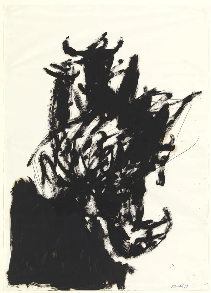 Untitled, by Georg Baselitz, oil, 1977