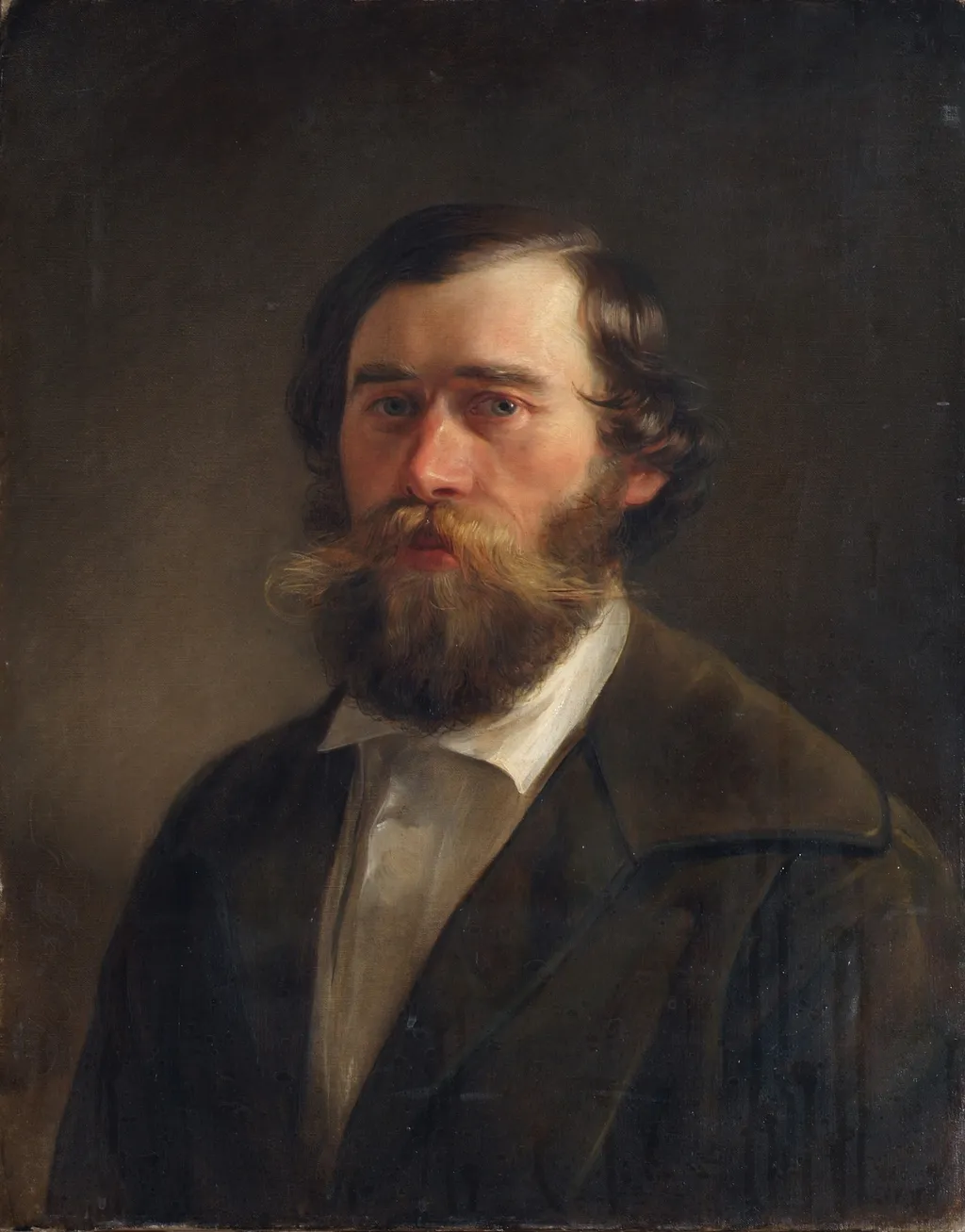 Portrait of a Gentleman, by Georg Decker, oil, 1845