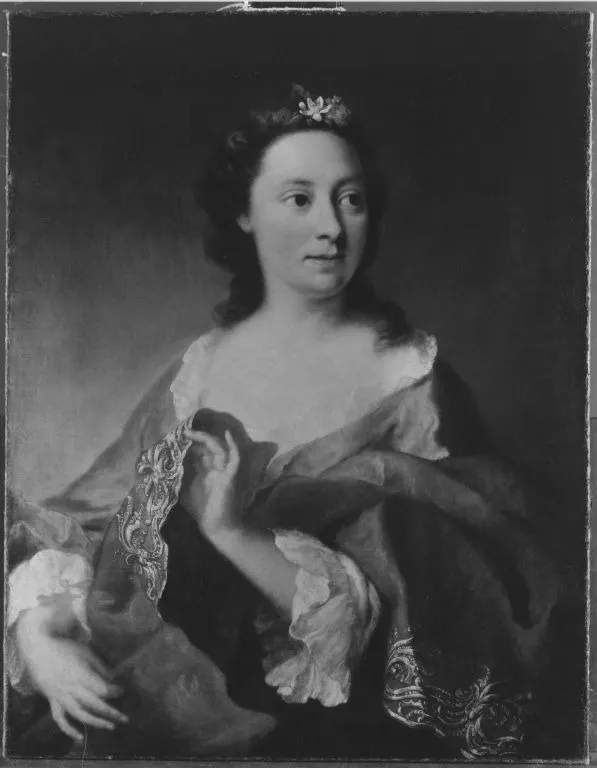 Bildnis der Gemahlin des Hofmedailleurs Franz Aandreas Schega, by Georg Desmarées, unspecified, 1750