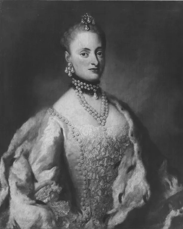 Elisabeth Apollonia of Saxony (1736–1818), by Georg Desmarées, oil, 1750