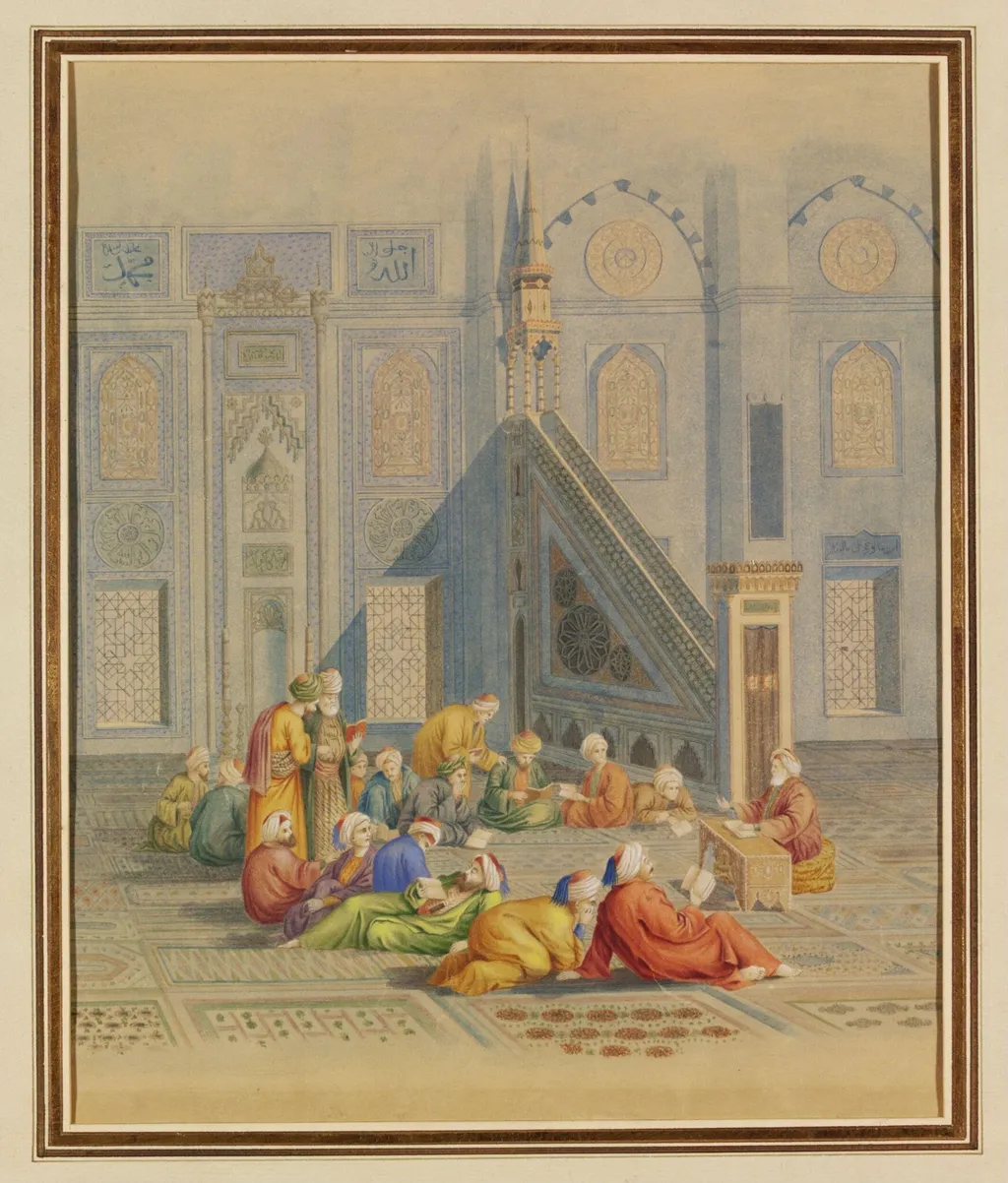 Mosquee di Chelazade, by Georg Emanuel Opiz, watercolor, 1825