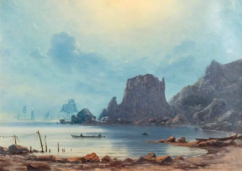 Coast Scene: Gulf of Lyons, by Georg Emil Libert