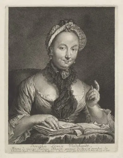 Dorothée Louise Viedebandt (The Artist's Wife), by Georg Friedrich Schmidt