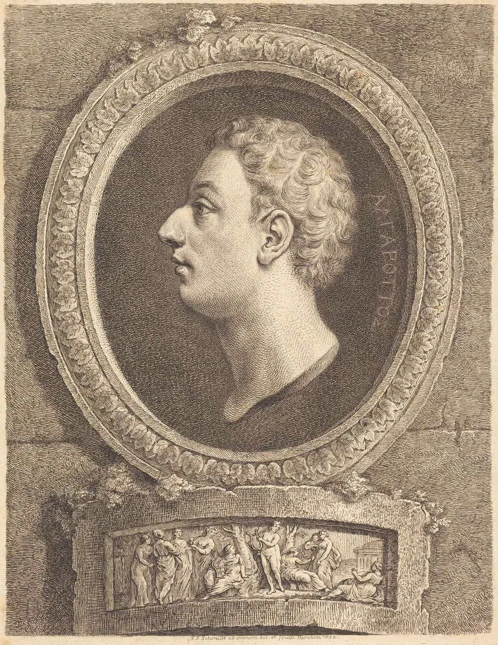 Francesco Algarotti, by Georg Friedrich Schmidt, ink, 1752
