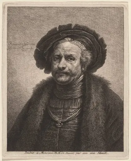 Self-Portrait of Rembrandt, by Georg Friedrich Schmidt