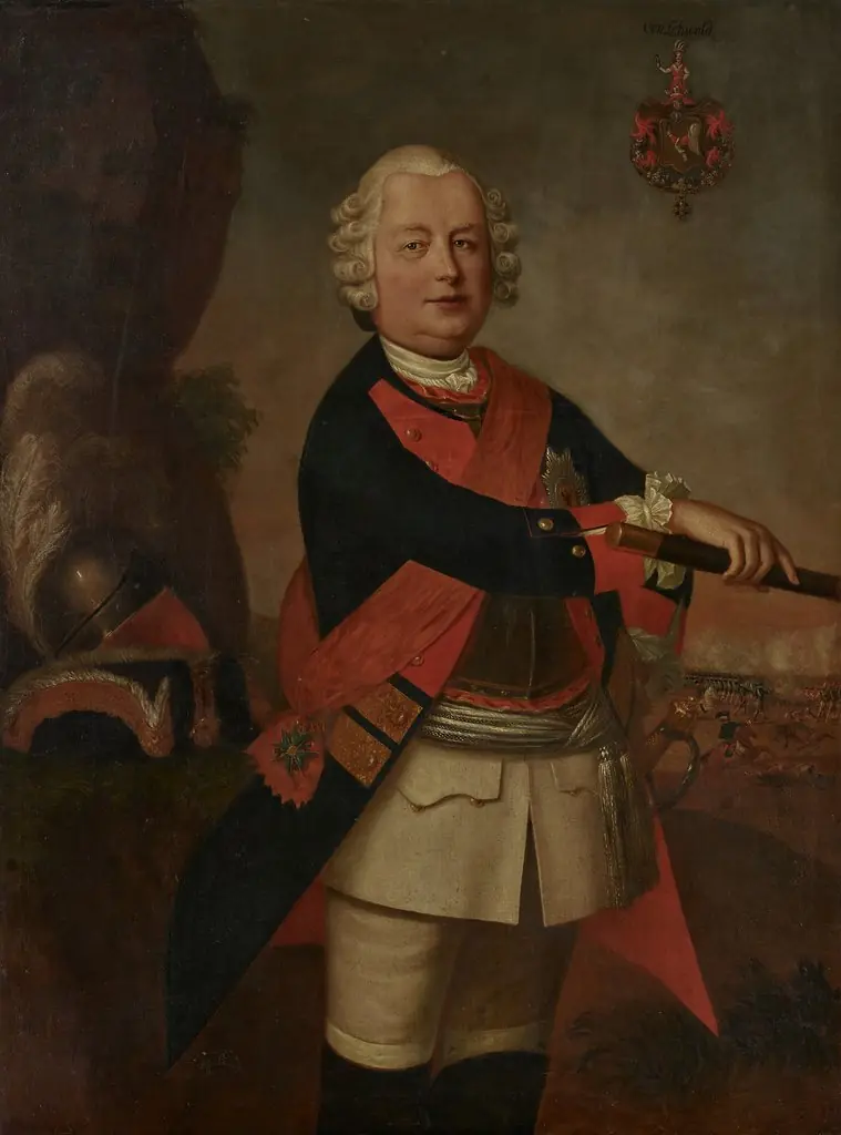 Lieutenant General Johann (Hans) von Lehwald, by Georg Lisiewski