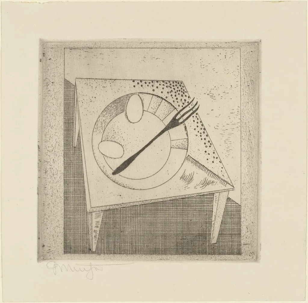 Untitled, by Georg Muche, ink, 1923